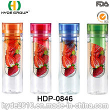 Garrafa de água do infusor da fruta fresca 600ml, garrafa de água plástica livre de BPA (HDP-0846)